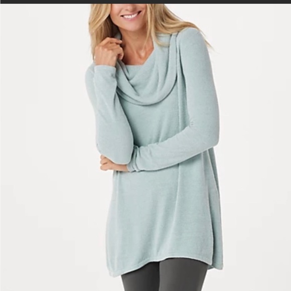 Barefoot Dreams Sweaters - BAREFOOT DREAMS COZYCHIC ULTRA LITE HI LOW COWL SWEATER
